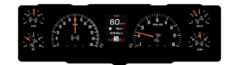 (DESIGN 2 Flat Numbers) ATP 67-72 Custom Dakota Digital Gauge Cluster